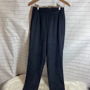 Free People Black High Waist Trouser Pant Sz 6
